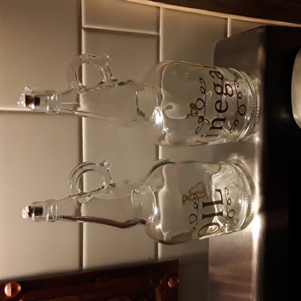 oil and vinegar bottles